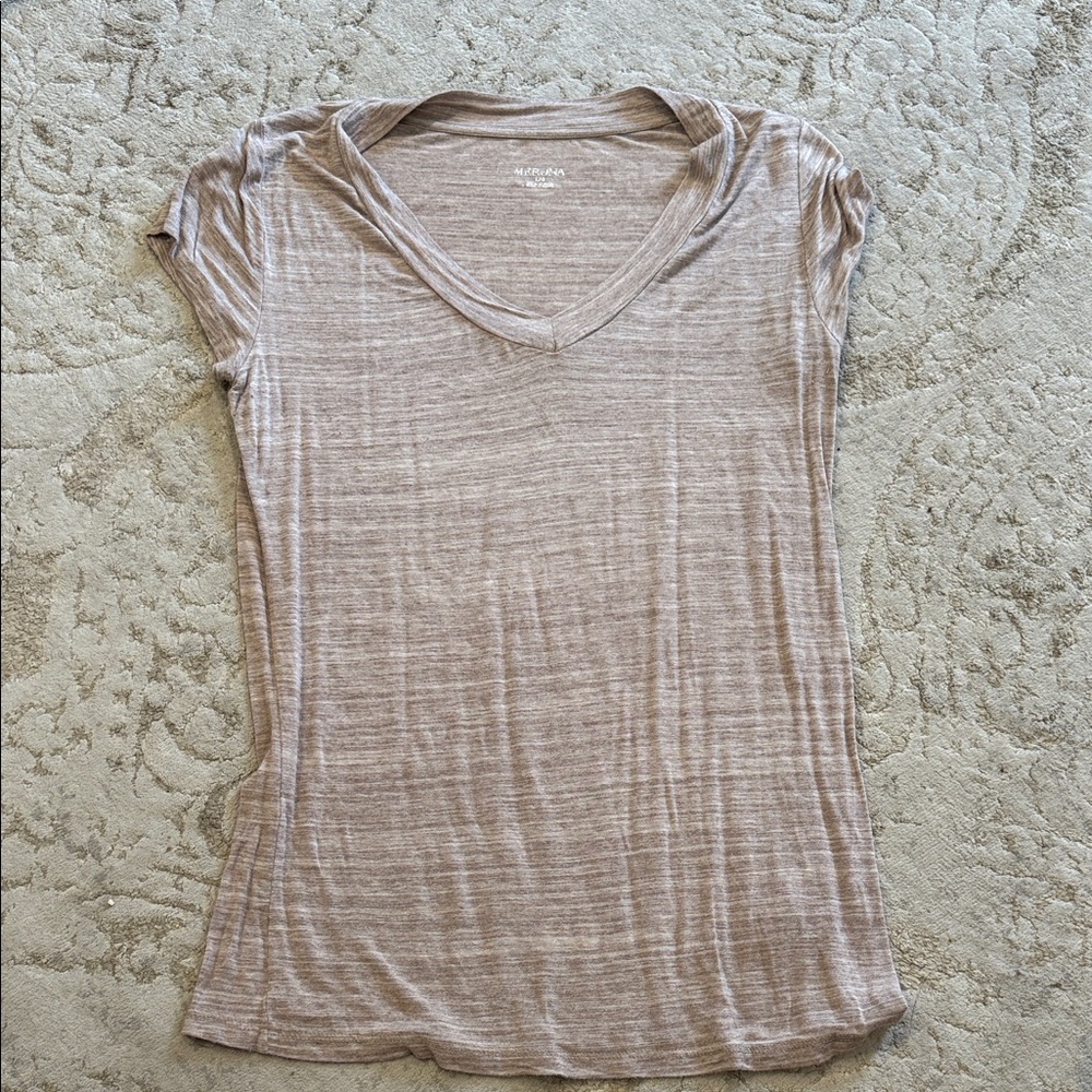 Merona Light Brown Short Sleeve Tee
